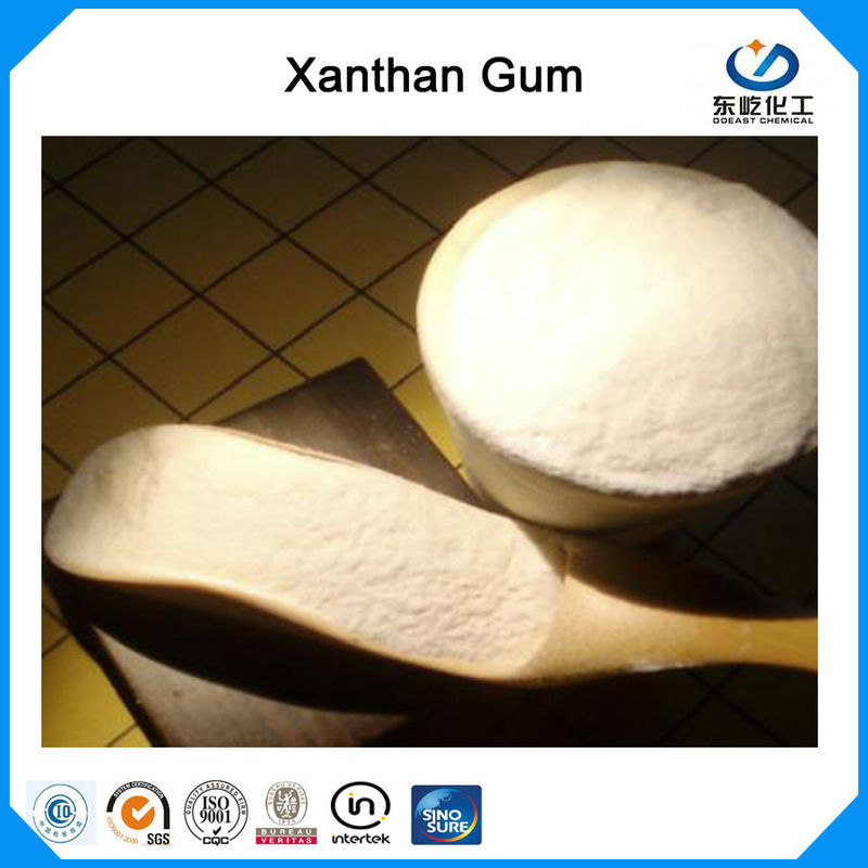 EP / USP / E415 Xanthan Gum Food Lớp 200 Lưới Bột trắng hòa tan trong nước